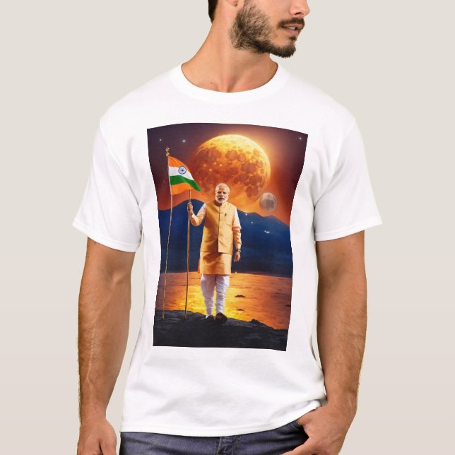 Narendra Modi - Premier T-shirt de l'Inde demain" (Devant)
