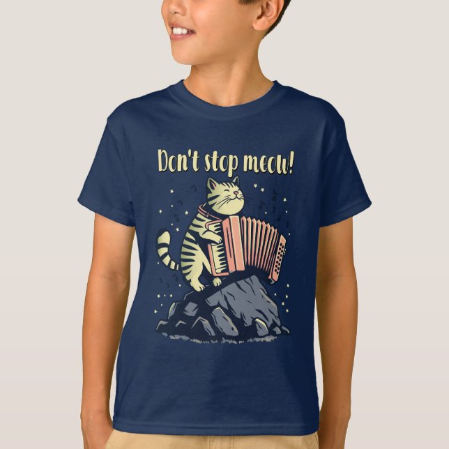 N'arrête pas Meow ! Vas-y, chéri ! T-shirt (Devant)