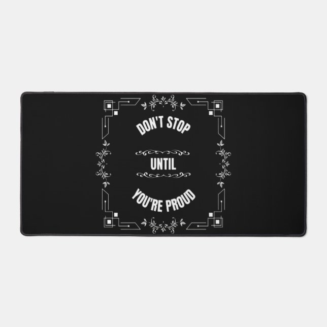 N'ARRÊTE PAS TANT QUE TU N'ES PAS FIER (Recto)