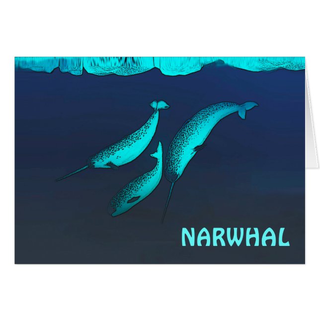 Narwhal Sous La Glace (Devant horizontal)