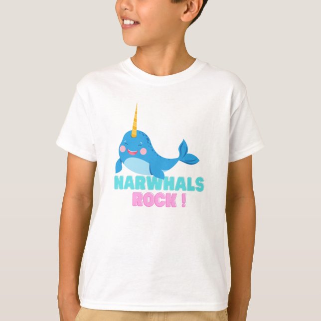 Narwhals Rock ! T-shirts (Devant)