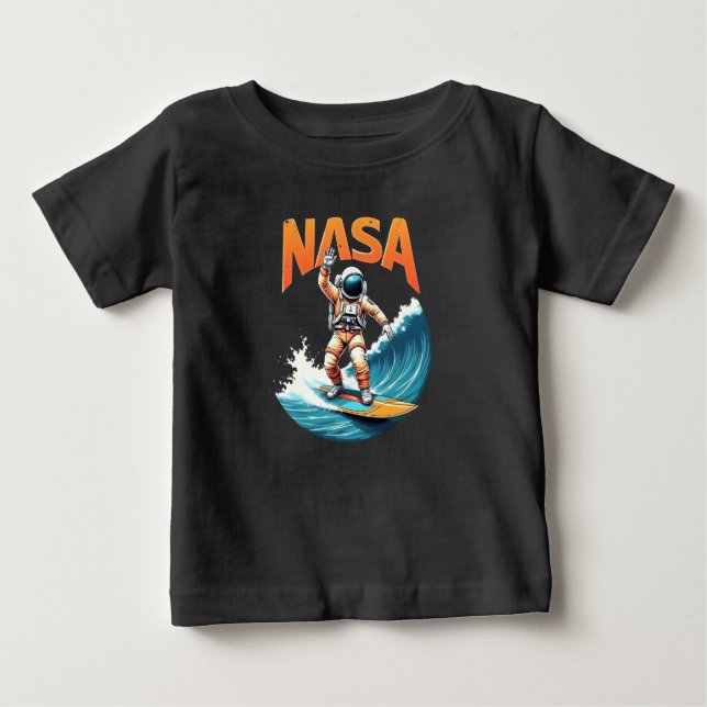 NASA Astronaute Surfant Rêve T-Shirt (Devant)