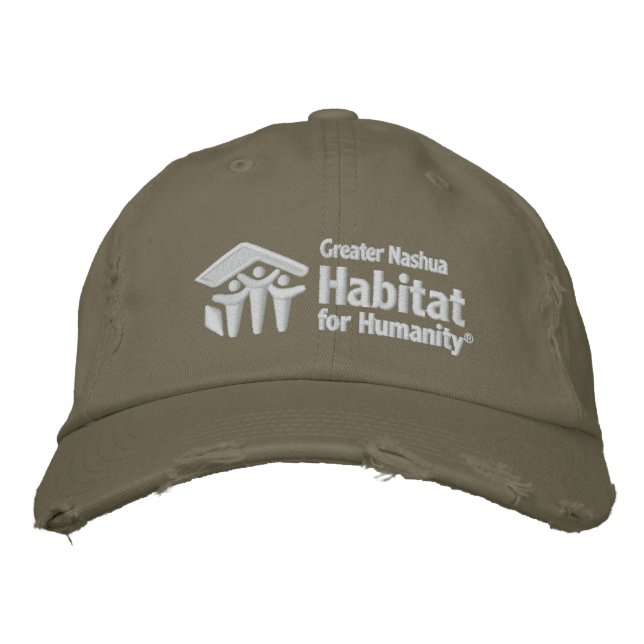 Nashua Habitat Casquette de baseball brodé (Devant)