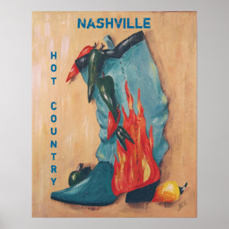 Nashville, affiche de pays chaud