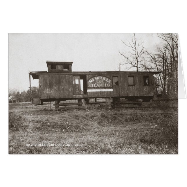 Nashville et Atlantic Railroad Caboose (Devant horizontal)