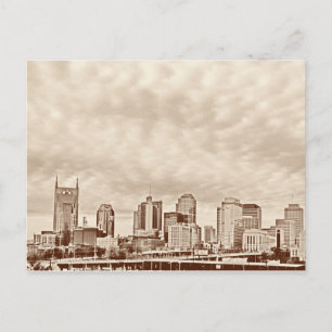 Nashville Skyline Vintage Effet - Carte postale