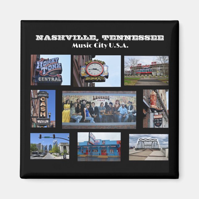 Nashville, Tennessee Magnet (Devant)