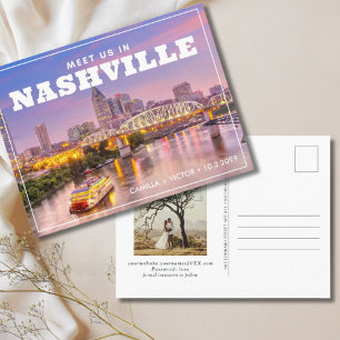 Nashville Wedding Enregistrer la date Carte postal