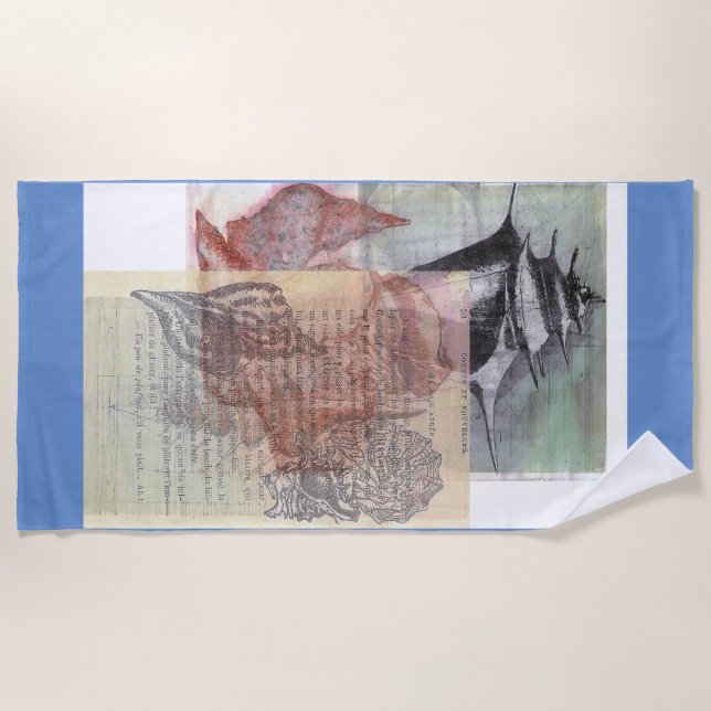 Nassau, Bahamas, Coquillages : Serviette de plage (Devant)