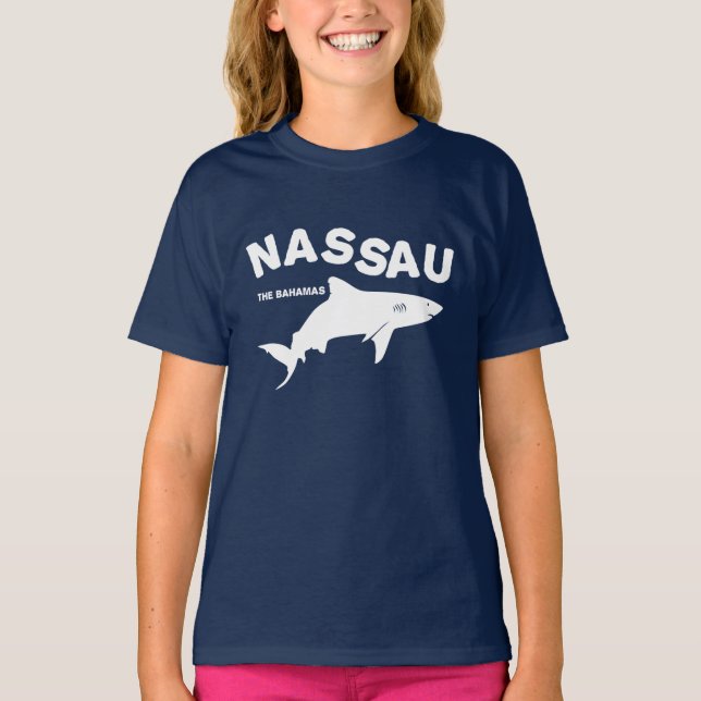 Nassau - Les Bahamas Shark Diving T-Shirt (Devant)