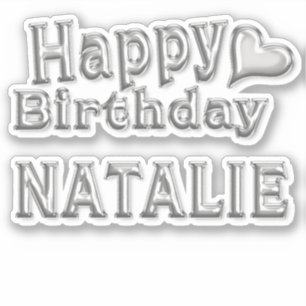 Natalie Happy Birthday Autocollants