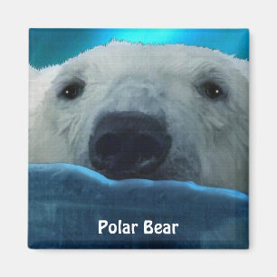 Natation Ours polaire Artique Faune Art Magnet