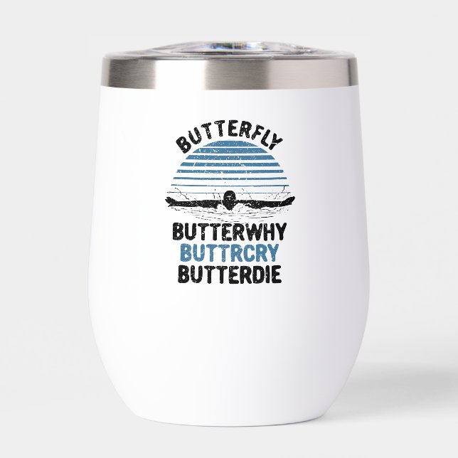 Natation - Papillon Papillon Pourquoi cadeau de na (Avant)