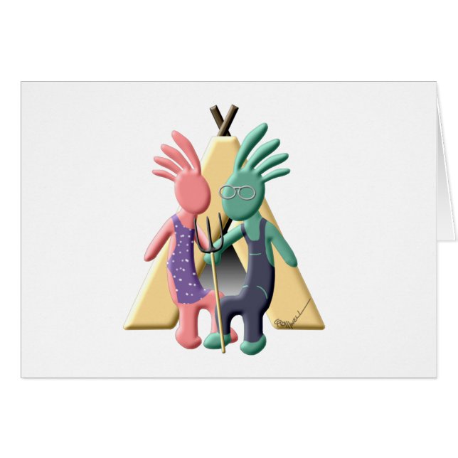 Natif américain de Kokopelli gothique (Devant horizontal)