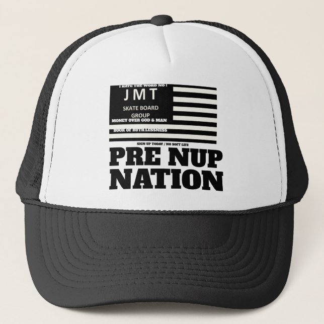 NATION PRE NUP. Casquette Trucker (Devant)