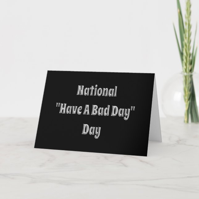 National Ayez Une Mauvaise Carte De Jour (Devant)