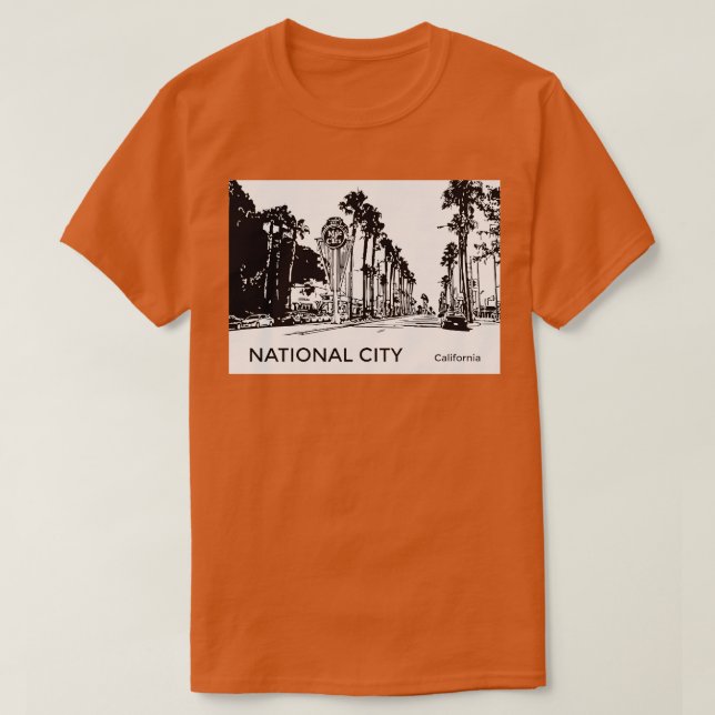 National City California TShirt (Design devant)