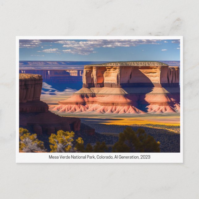 National Parks USA, Carte postale pour la traversé (Devant)