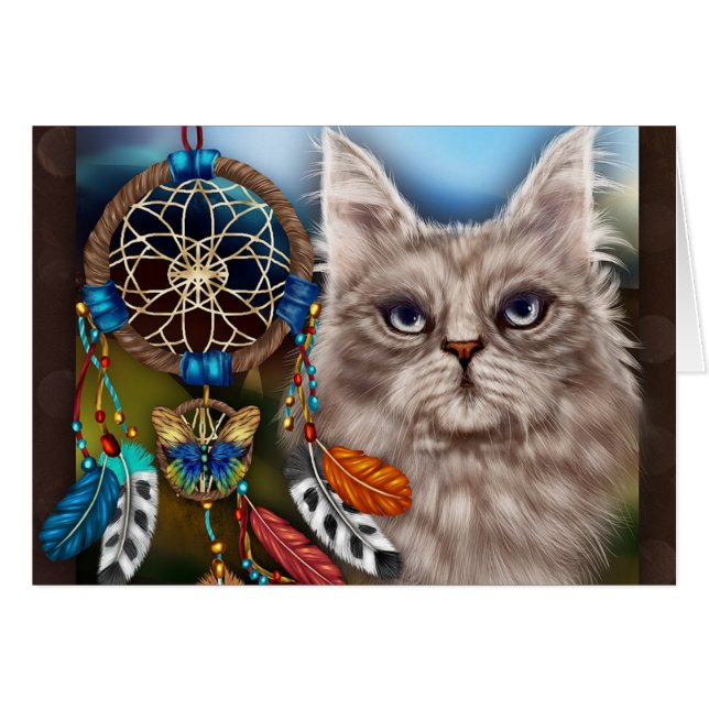 Native American All Occasion Card Spirit Animal (Devant Horizontal)