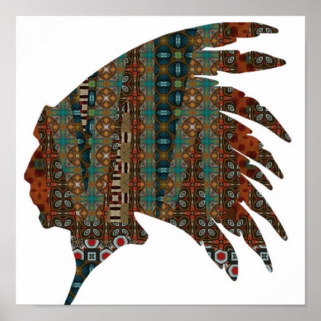 Native American Chief Poster (Devant)
