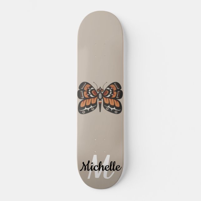 Native Art Skateboard Deck - Butterfly (Recto)