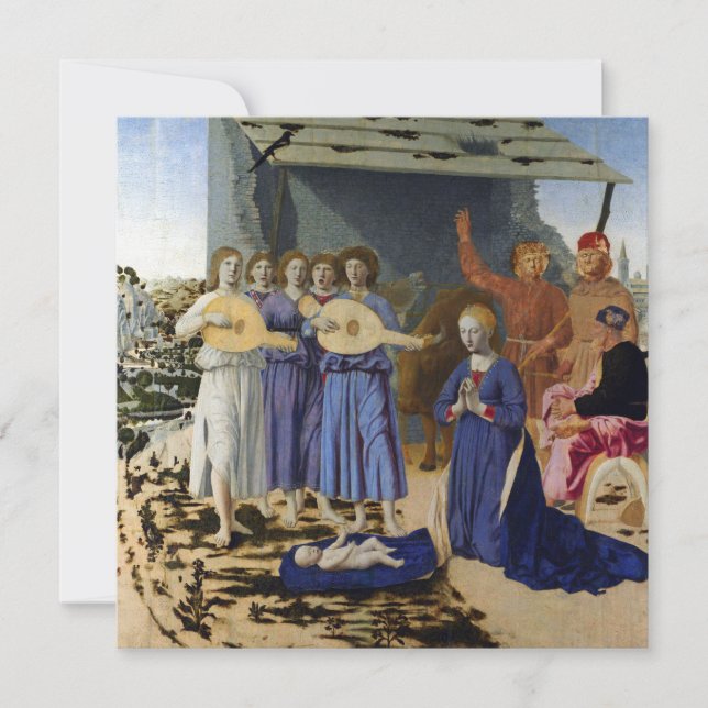 NATIVITÉ DE JÉSUS, ANGES de PIERO DELLA FRANCESCA (Devant)