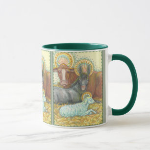 Nativité DE LA NUIT SAINTE Animaux Dans RINGER MUG