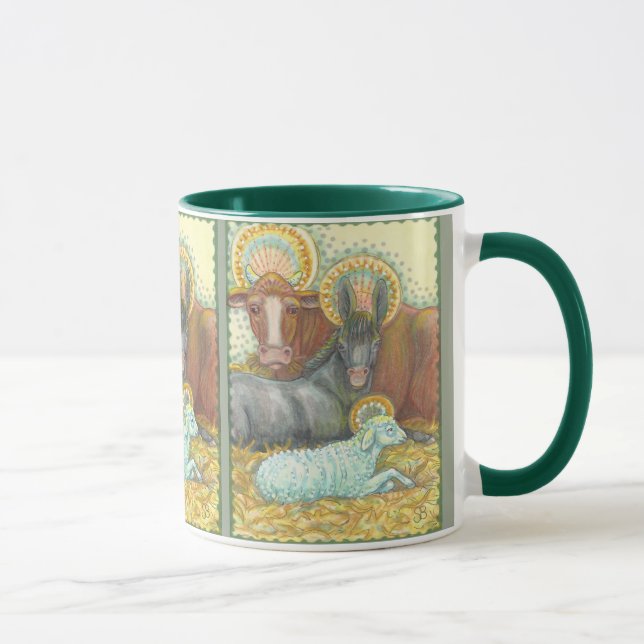 Nativité DE LA NUIT SAINTE Animaux Dans RINGER MUG (Droite)