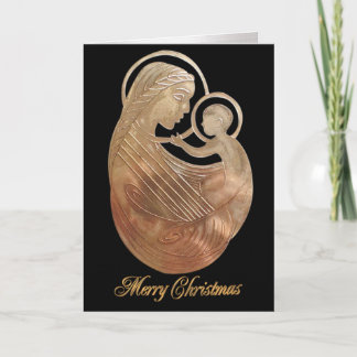 Nativité de Noël La carte religieuse Madonna