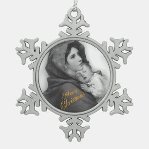 Nativité de Noël Vierge et ornement d'enfant