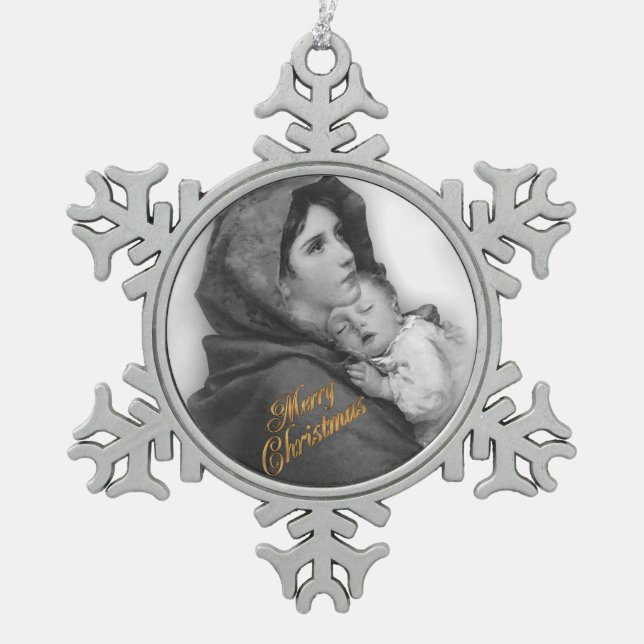 Nativité de Noël Vierge et ornement d'enfant (Devant)