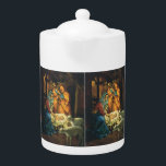 Nativité de Noël Vintage, Baby Jesus in Manger<br><div class="desc">Illustration vintage conception de Noël religieux avec une nativité classique. Une scène familiale de religion chrétienne avec Marie,  Joseph et l'enfant Jésus Christ dans la crèche avec agneau et mouton. Bethléem.</div>