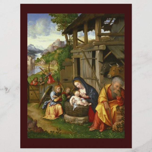 Nativité et enfants anges c1515 (Devant)