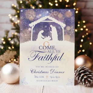 Nativité Noël Invitation Religieuse