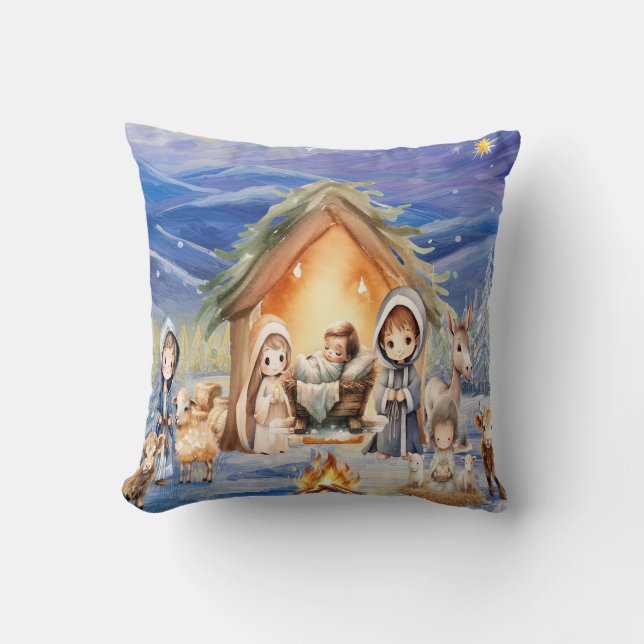Nativité Oreiller de Noël (Recto)