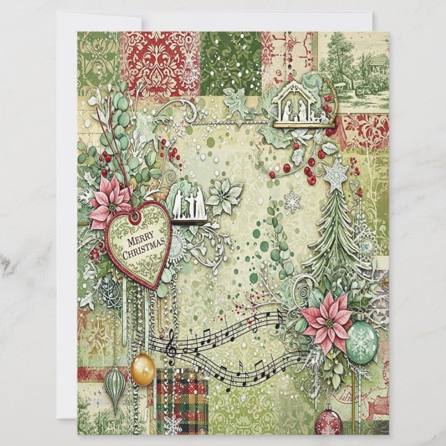 Nativity Christmas craft paper (Devant)