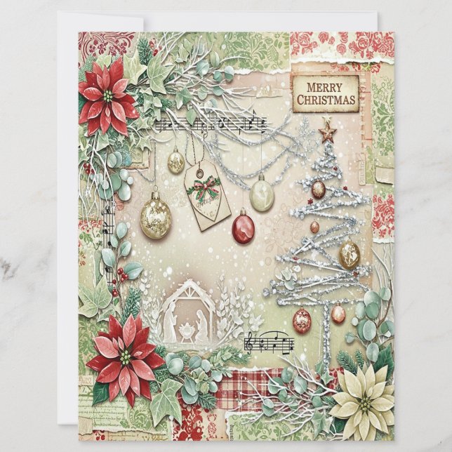 Nativity Christmas craft paper (Devant)