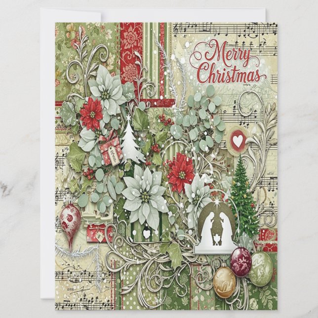 Nativity Christmas craft paper (Devant)