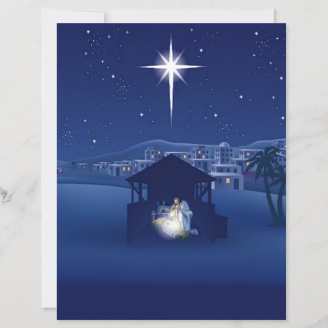 Nativity Christmas craft paper (Devant)