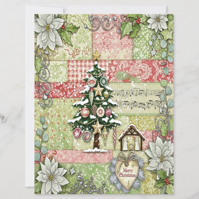 Nativity Christmas craft paper (Devant)