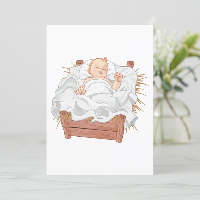 Nativity Crib Baby Invitation (Créateur téléchargé)