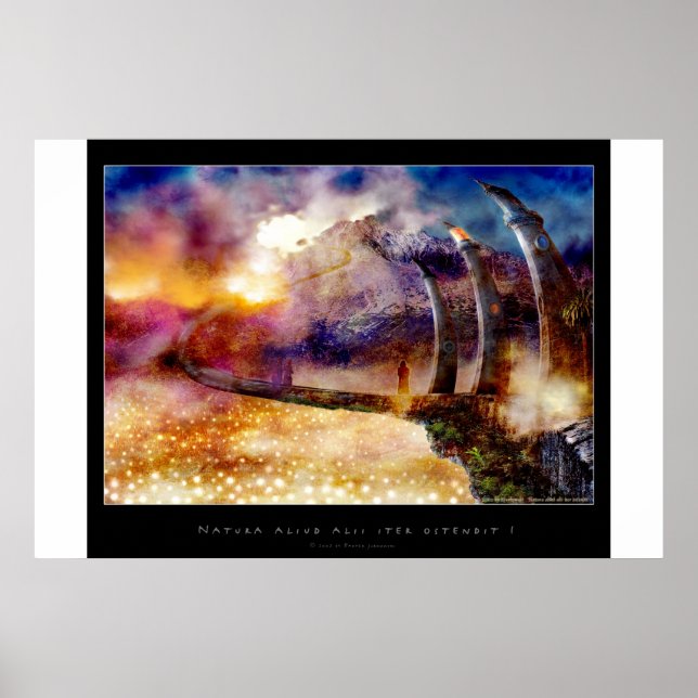 Natura aliud alii iter ostendit - Poster (Devant)