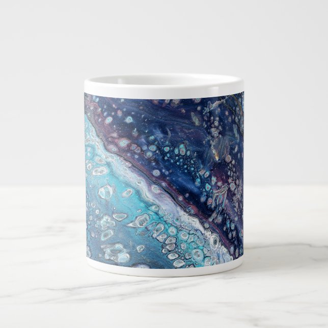 Natural Attraction 2 Blue Geode Abstract Drink Mug (Devant)