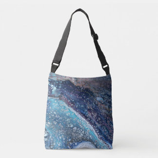 Natural Attraction 2 Blue Geode Abstract Tote Bag