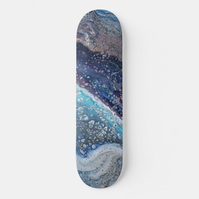 Natural Attraction 2 Blue Geode Skateboard Deck (Recto)
