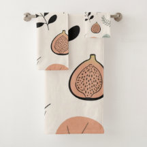 Natural Ease – Fine-Line Leaf Art Towel