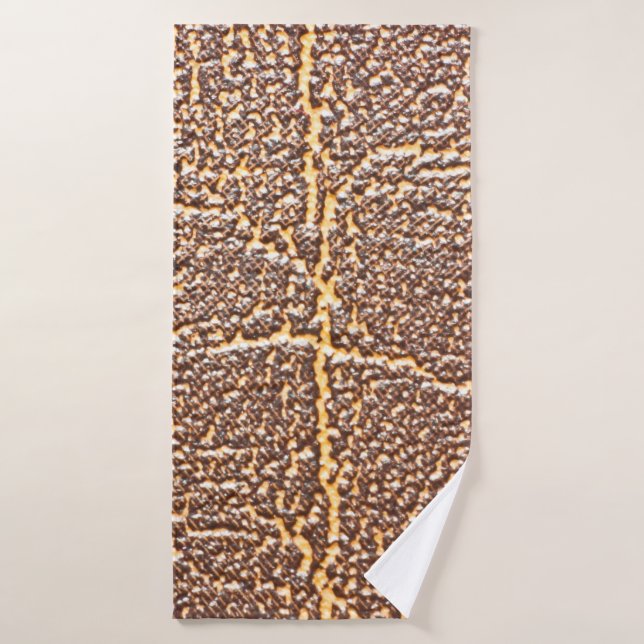 Natural leather book cover texture abstract, aged, (Serviette de bain)