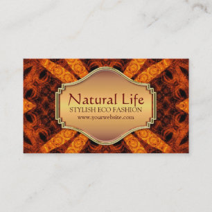 Natural Life Eco Fashion Design Carte de visite