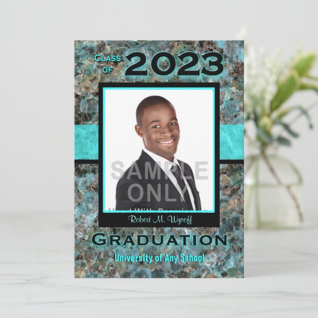 Natural Stone 2023 Graduation Photo Invitation (Debout devant)