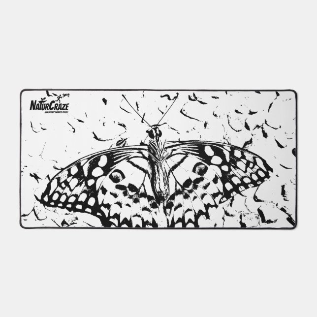NaturCraze B&W Posé Retour Papillon de bureau Mat (Recto)